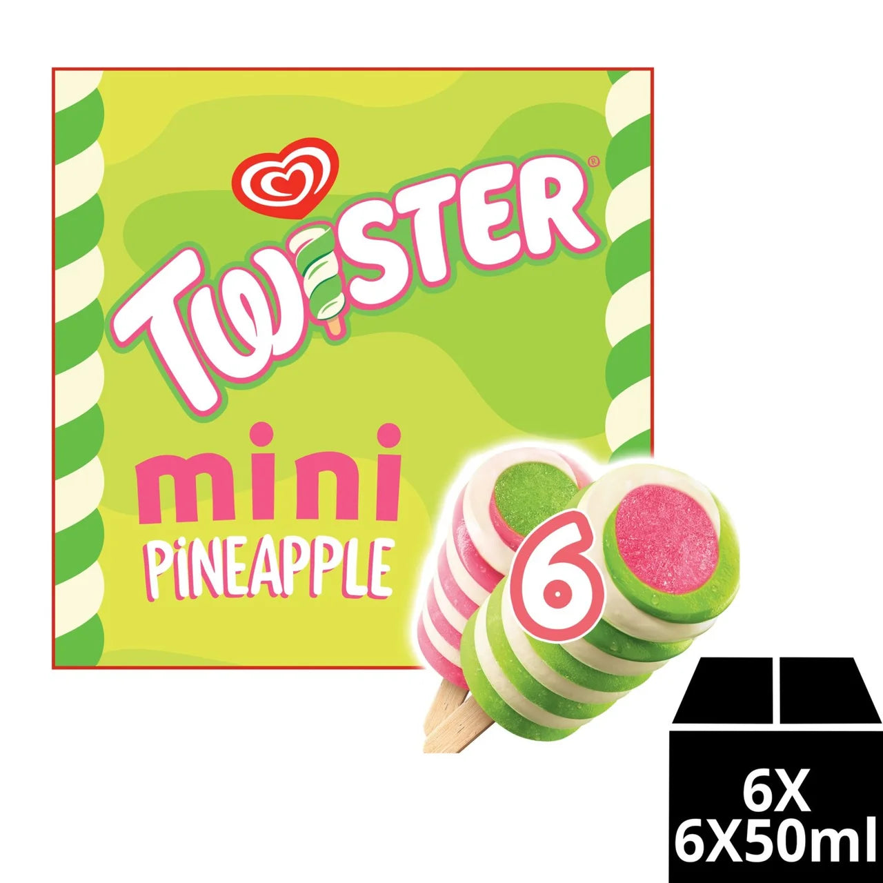 Twister Mini Pineapple 6 Pack