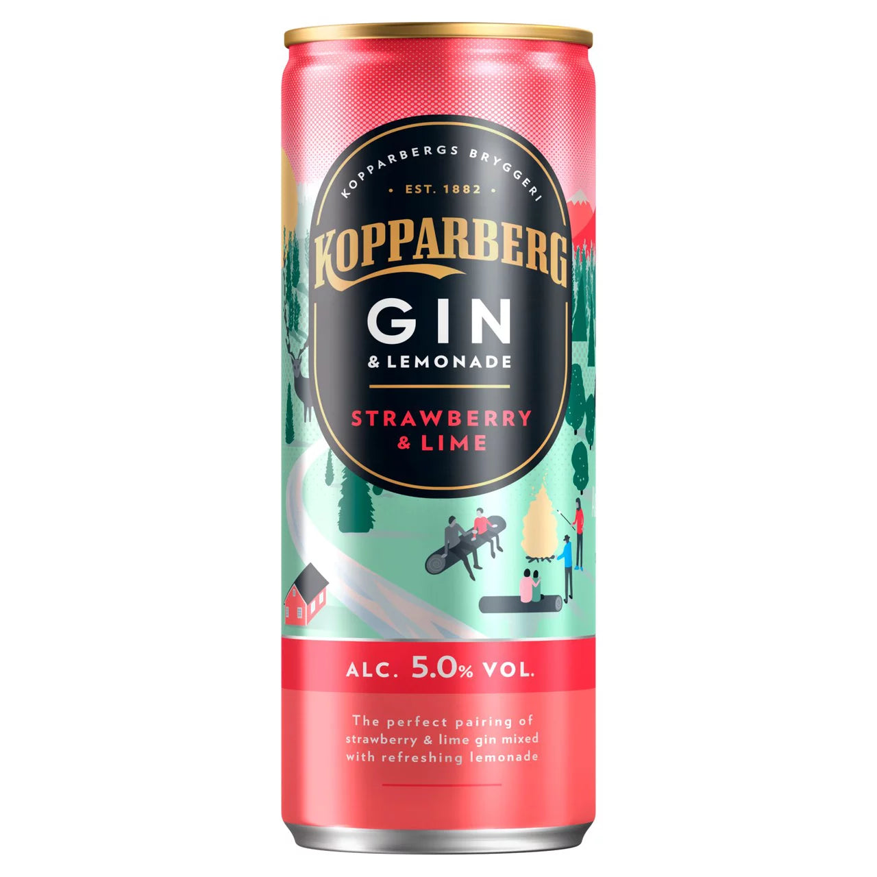 Kopparberg Strawberry Gin & Lemonade 250ml