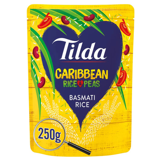 Tilda Caribbean Rice and Peas Basmati 250g