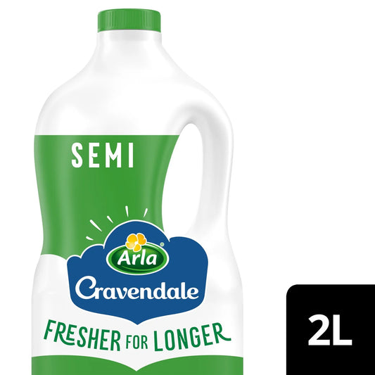 Cravendale Filtered Fresh Semi Skimmed Milk 2L