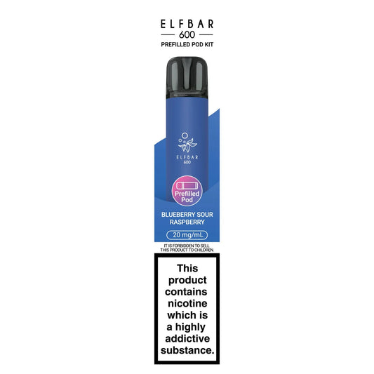 Elfbar 600 Prefilled Pod Kit Blueberry Sour Raspberry