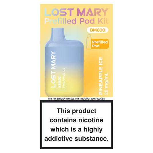 Lost Mary BM600 Prefilled Pod Kit Pineapple Ice