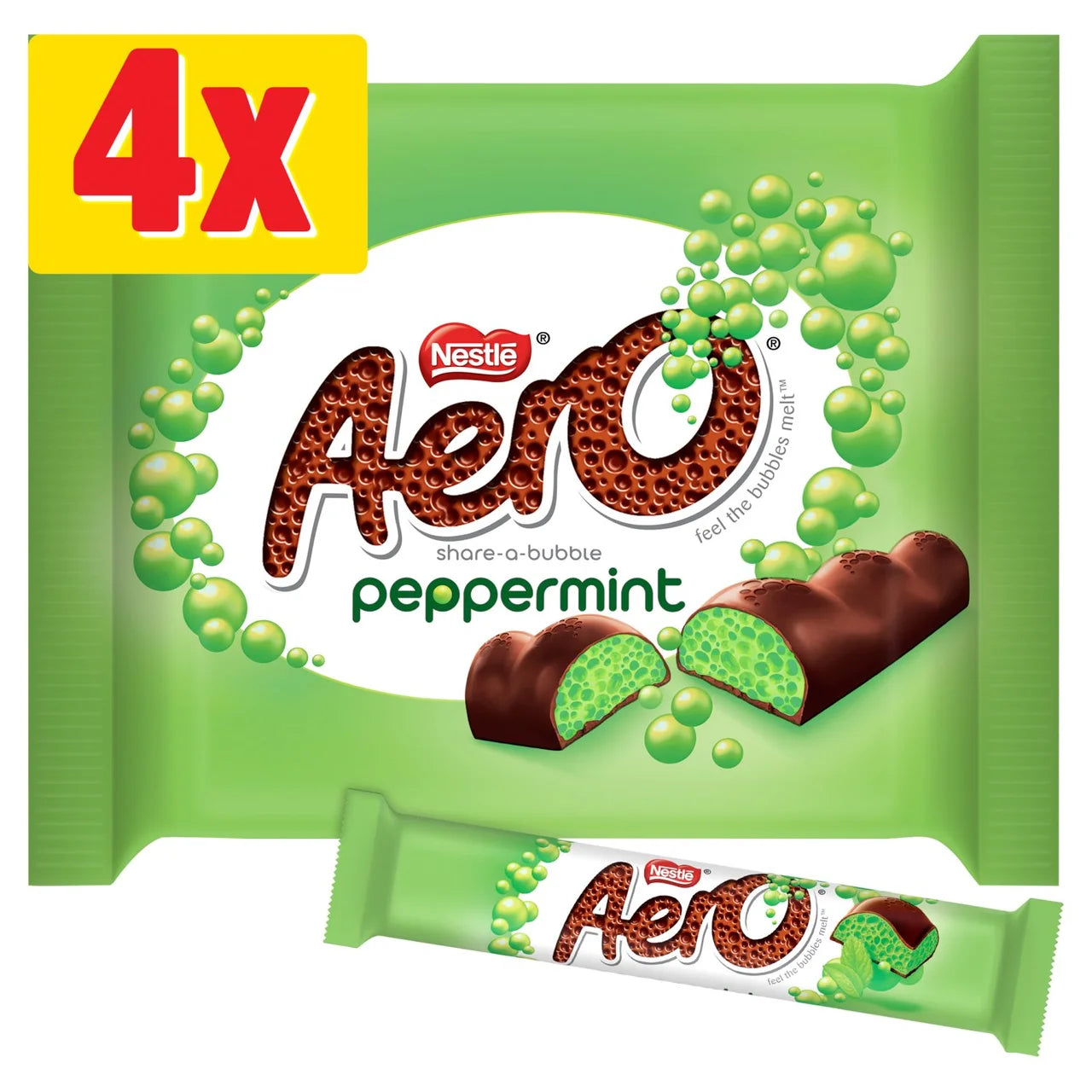 Aero Peppermint Mint Chocolate 4 Pack