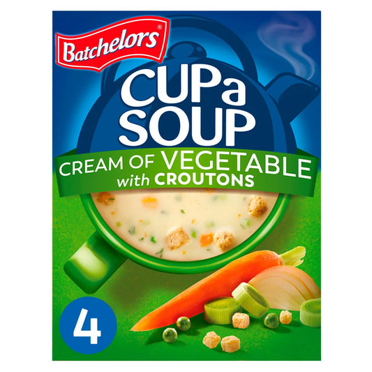 Cup a Soup Cream of Vegetable with Croutons 4 Pack