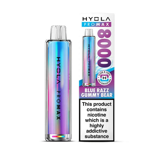 Hyola Pro Max 8K Prefilled Pod Kit Blue Razz Gummy Bear
