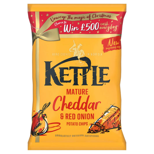 Kettle Mature Cheddar & Red Onion Potato Chips