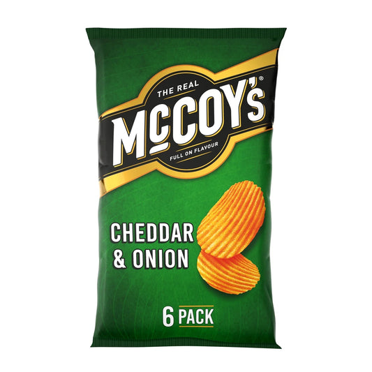 McCoys Cheddar & Onion 6 Pack