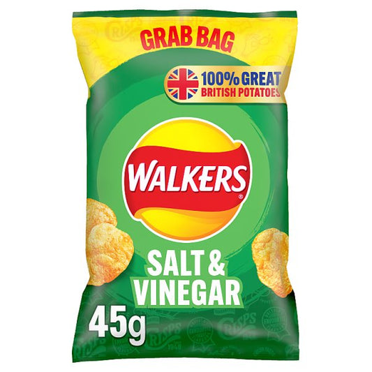 Walkers Crisps Salt & Vinegar 45g