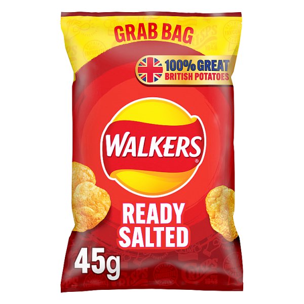 Walkers Crisps Ready Salted 45g